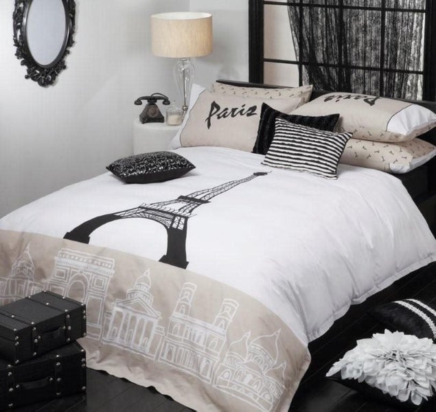 Paris Linen Queen Bed Quilt Cover Set By Logan Mason Trade Me