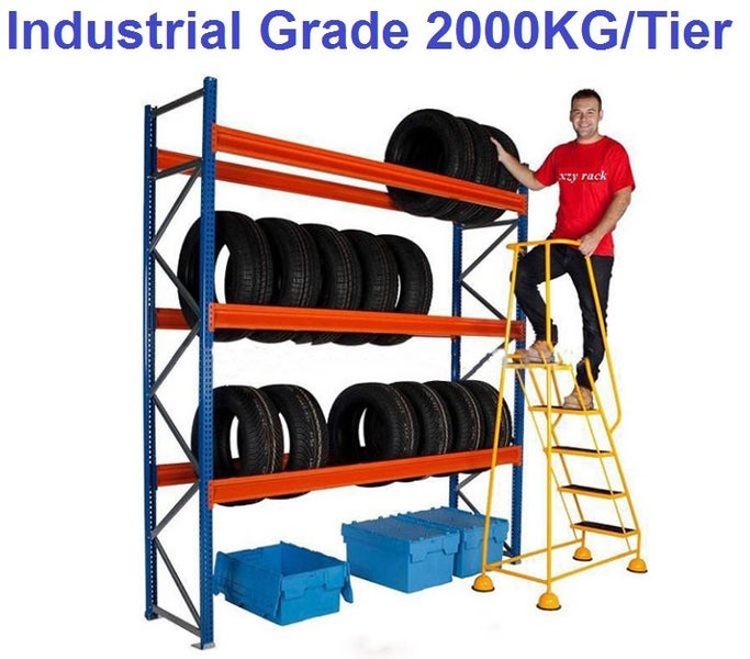 Industrial Tyre Racking 2.5H x 2.93L x 0.6D 2000kg/Level Carousel 2
