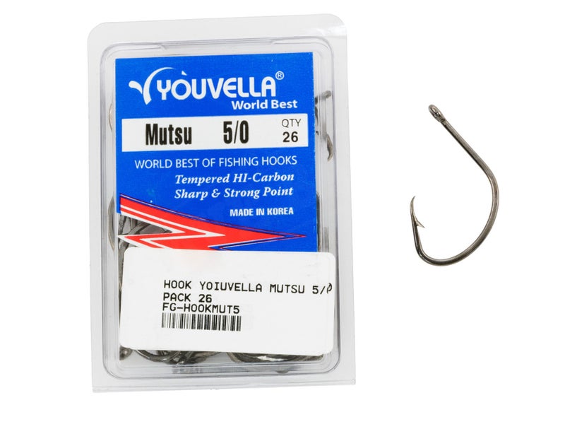 Mutsu Fishing Hooks Size 5/0 26Pcs Carousel 1