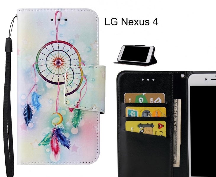 LG Nexus 4 Case wallet fine leather case printed Carousel 1