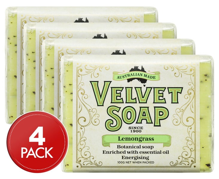 4 x Velvet Soap Lemongrass 100g Bar Soap Trade Me