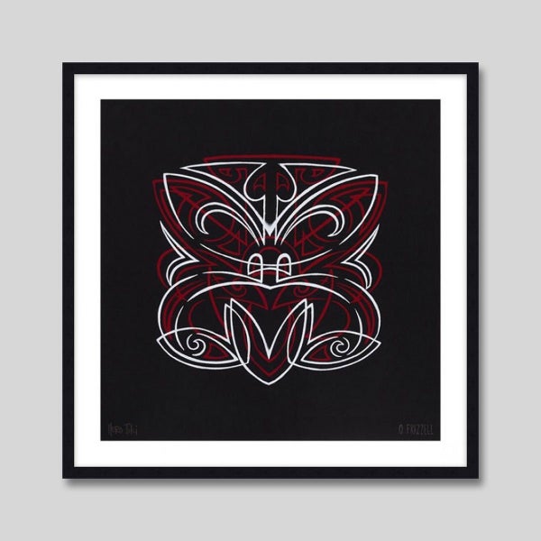 Pinstripe Hero Tiki by Weston Frizzell Art Print Carousel 2