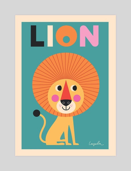 Lion by Ingela P Arrhenius Art Print Carousel 1