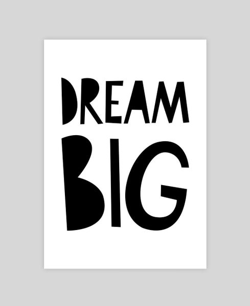 Dream Big by Mini Learners Art Print Carousel 1