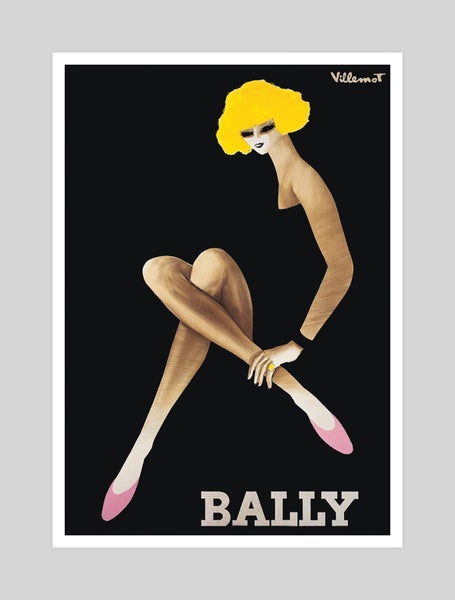 Bally Pink Shoes by Bernard Villemot Art Print Carousel 1