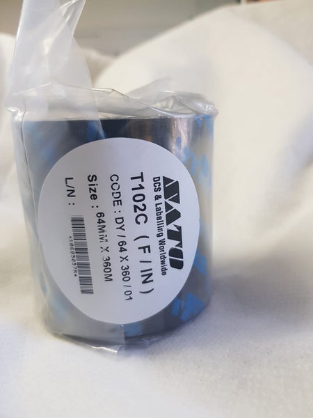 SATO Thermal Transfer Label Printing Ribbon ROLL 64MM x 360M Carousel 3