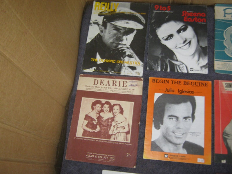 10 x Rock n Roll & Pop 1950s - 60s etc Sheet Music Carousel 2