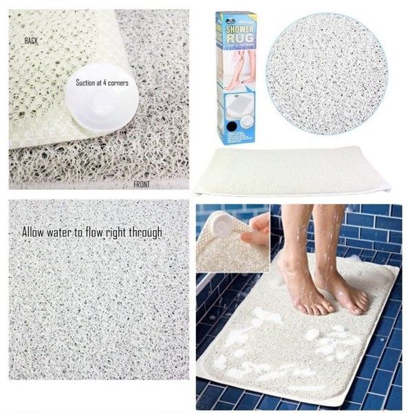 Shower Rug Anti Slip Drain Away Shower Mat Non Slip Trade Me