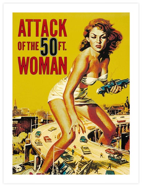 Attack Of The 50 Foot Woman Vintage Art Print Carousel 15