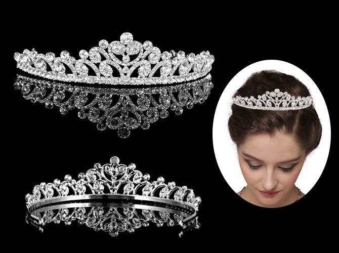 Wedding Bridal Rhinestones Crystal Tiara Crown | Trade Me