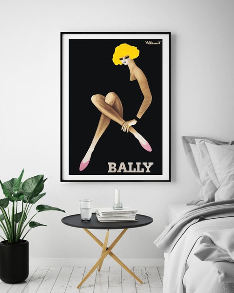 Bally Pink Shoes by Bernard Villemot Art Print Carousel 2