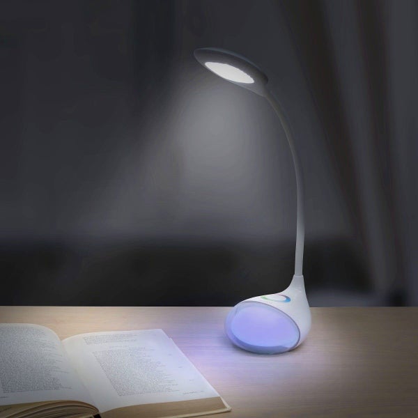 Mbeat Q10 Led Table Lamp With Mood Colour Changing Light Base