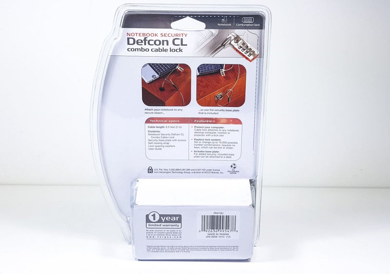 TARGUS DEFCON CL LAPTOP CABLE COMBO LOCK Carousel 2