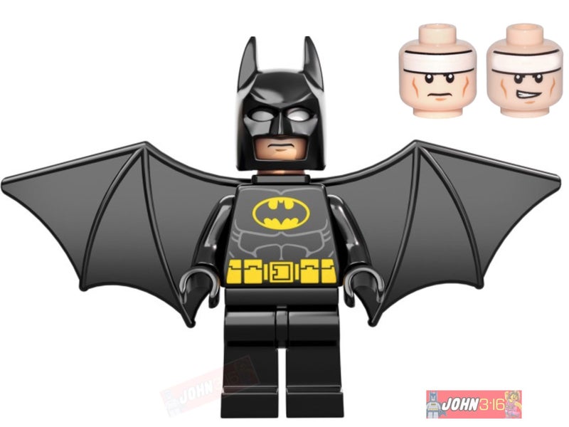 AWESOME LEGO SUPER HERO MINIFIGURE - BATMAN (10937) Carousel 1