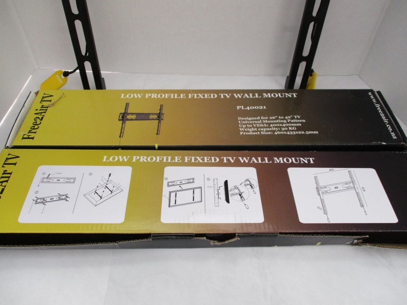 2 x sets Low Profile Fixed TV/Monitor Bracket/Wall Mount 26" to 42" Carousel 2