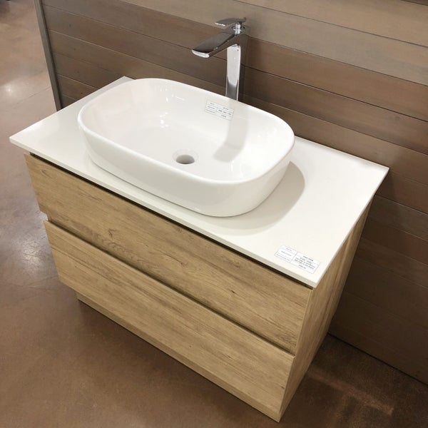 Floor Standing PLYWOOD Vanity with Sit on Top Basin GINA-900K Carousel 2