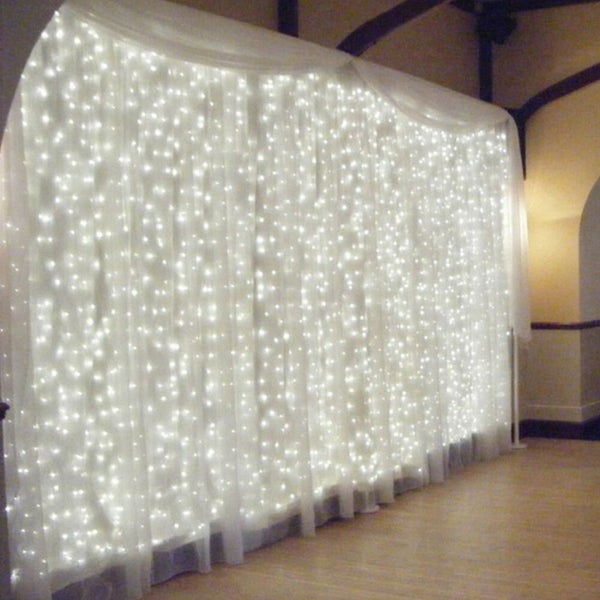 3m X 2m 240 Led Curtain Lights Christmas Tree Garden Party Cool