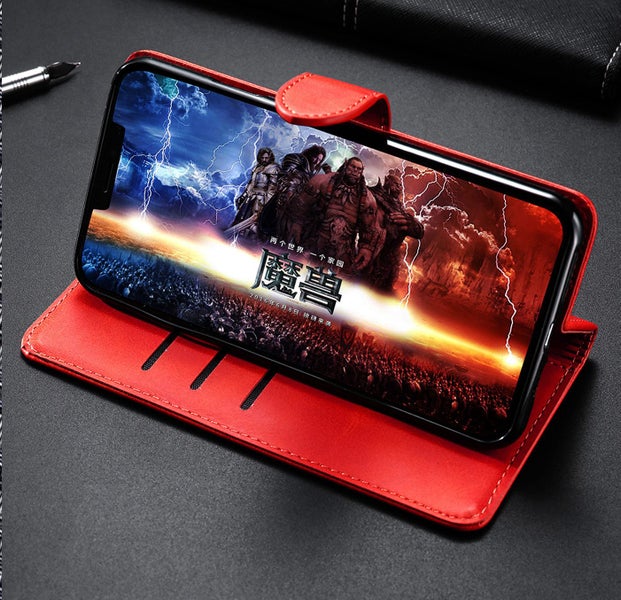 Iphone 6 6s case leather wallet 3 slots cow hide finish wine Carousel 2