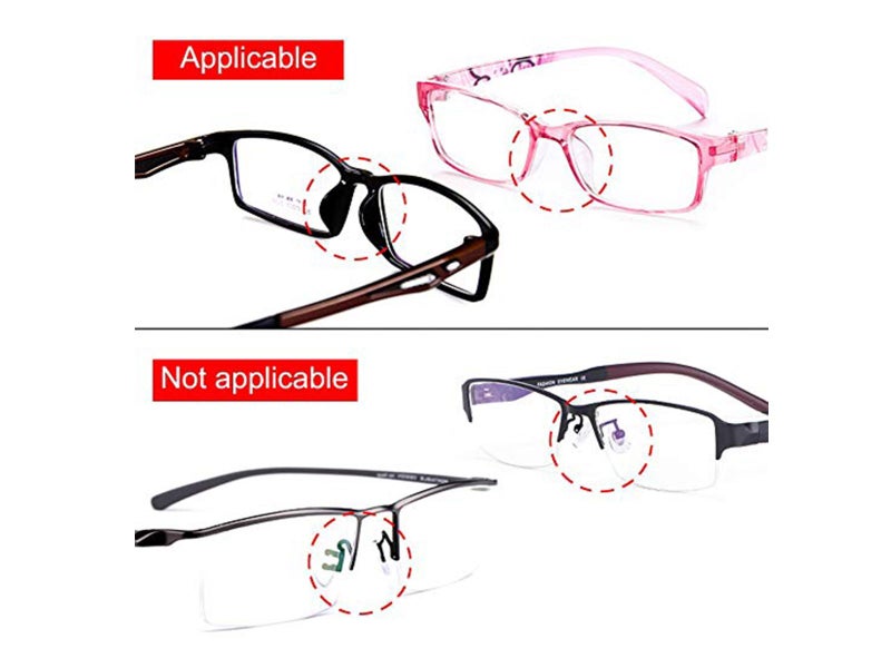 10 Pairs Anti-Slip Stick On Nose Pads for Glasses Eyeglass Sunglasses (Black) Carousel 2