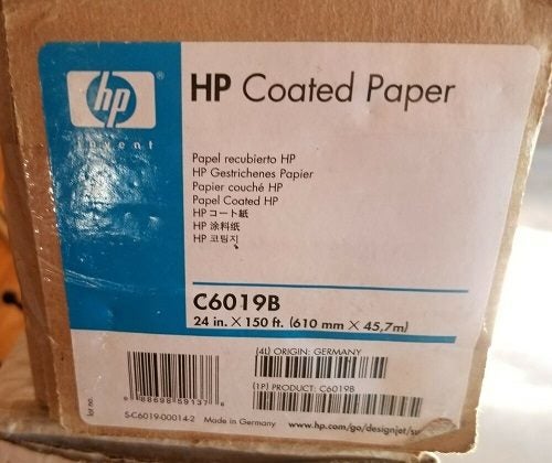 HP COATED PAPER Roll 45 Meter C6019B HP Photo Paper for Large Format printer Carousel 1