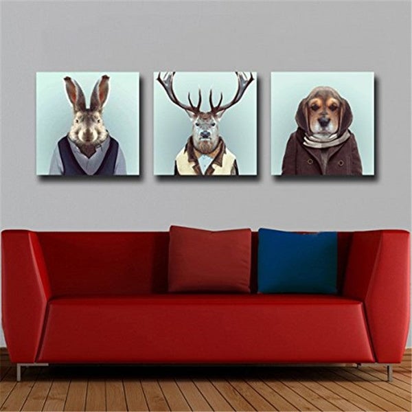 X'MAS SALE FREE SHIPPING - Large 3 Piece Canvas Art Print Carousel 1