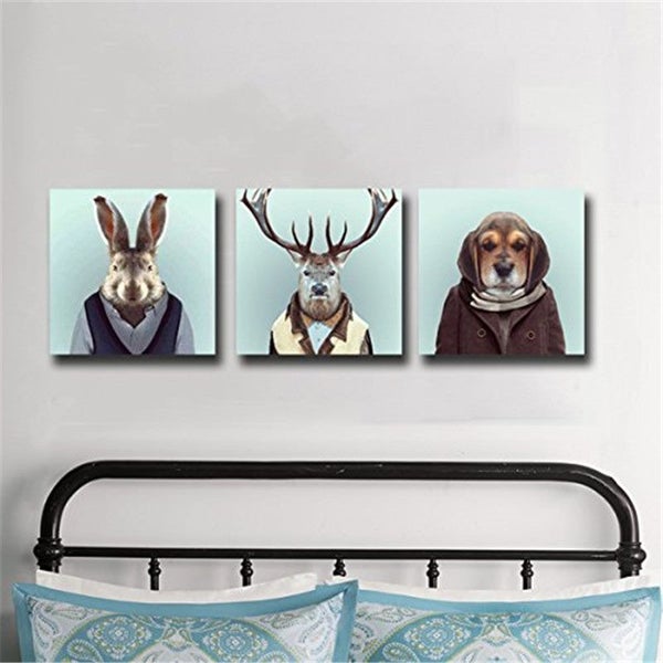X'MAS SALE FREE SHIPPING - Large 3 Piece Canvas Art Print Carousel 2