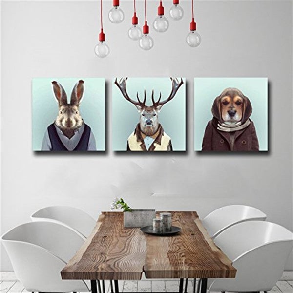 X'MAS SALE FREE SHIPPING - Large 3 Piece Canvas Art Print Carousel 4