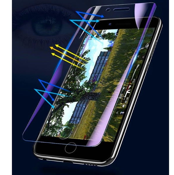 Iphone 7+/8+ Blue-Ray Tempered Glass Screen Protector High Quality x 3 Carousel 2