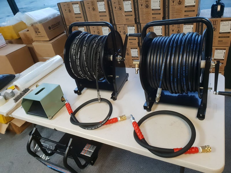 Drain cleaning hose , 60m mounted on reel , Trade Me