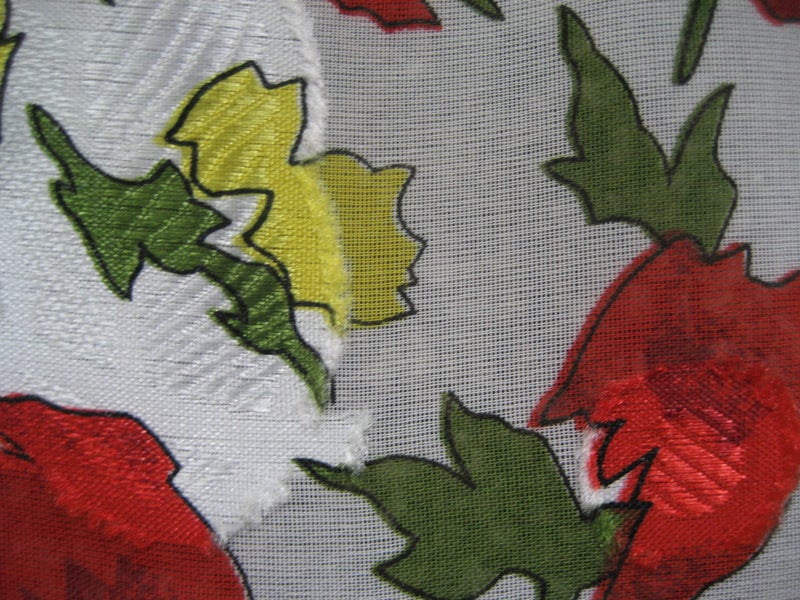SILKY Satin NYLON CHIFFON Sheer SEWING FABRIC Floral MATERIAL 3m x 115cm Carousel 3