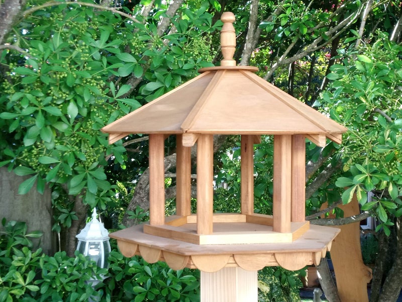 Bird Feeder Rustic Oak Stain Trade Me