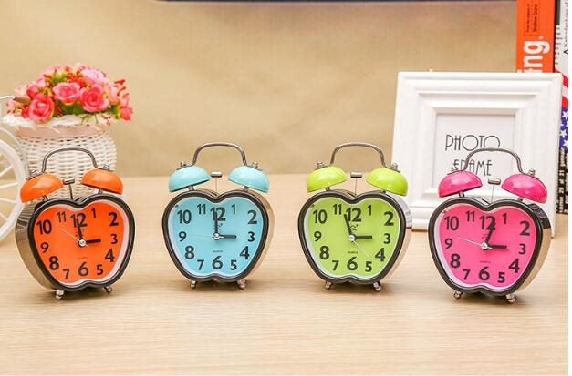 Metal Twin Bell Alarm Clock Quartz Bedside Table Night Light Bell Alarm Clock Quartz Bedside Table