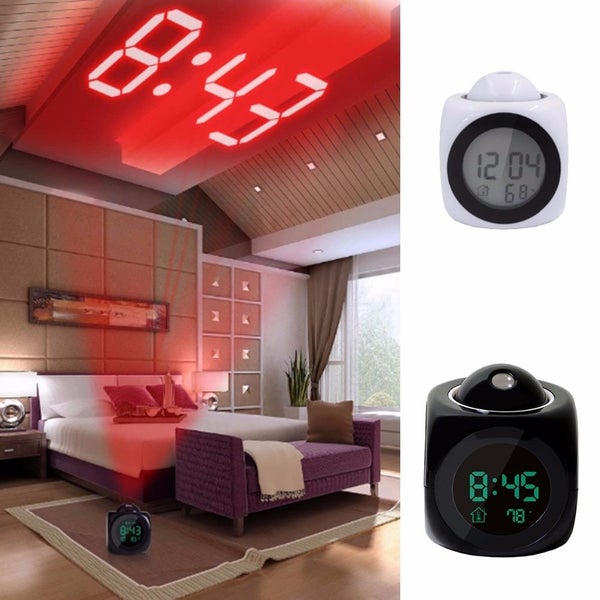 Multi-function Digital LCD Talking LED Projection Clock. Now with English voice Carousel 1