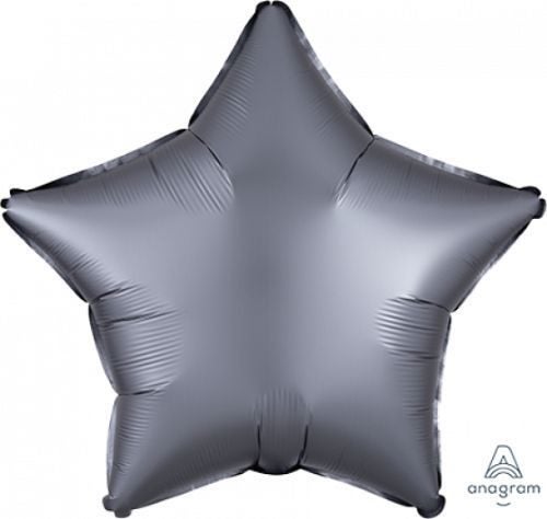 45cm Standard Balloon XL Satin Luxe Graphite Star Carousel 1