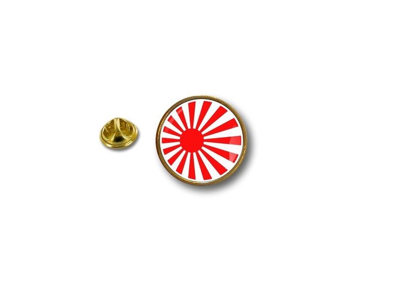 pins pin's flag badge metal lapel hat biker rising sun flag kamikaze japan Carousel 1