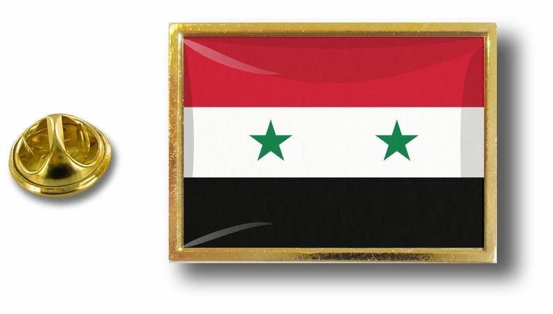 pins pin's flag national badge metal lapel backpack hat button vest syria Carousel 1