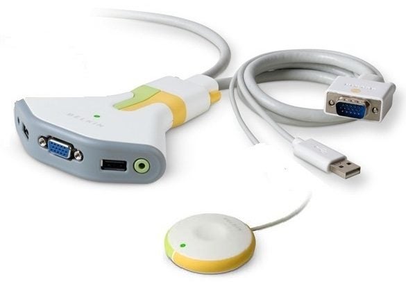 BELKIN USB KVM Switch 2-Port with Built-In Cabling, USB Carousel 1