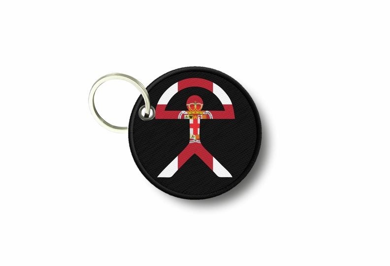 Keychain keyring print patch morale indalo warrior rainbow almeria r2