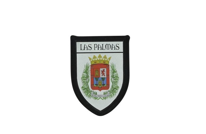 Patch printed embroidery travel souvenir shield city flag spain las palmas Carousel 1