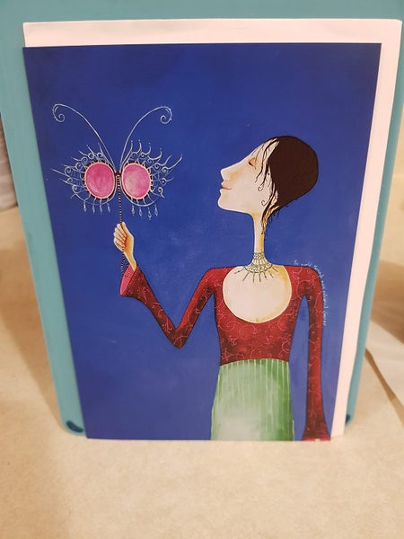 "Seeing The World Through Rose Coloured Glasses" cards (x5) and envelopes (x5)) Carousel 1