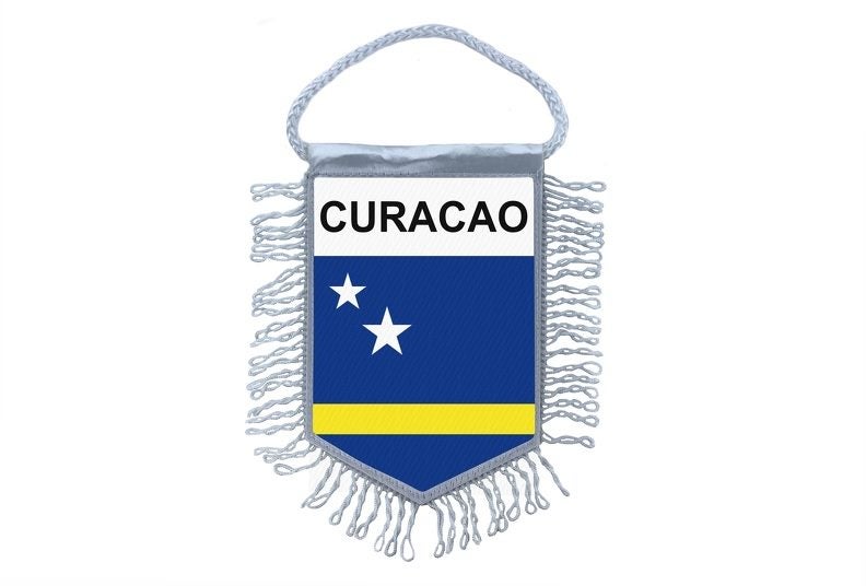 Mini banner flag pennant window mirror cars country banner curacao Carousel 1