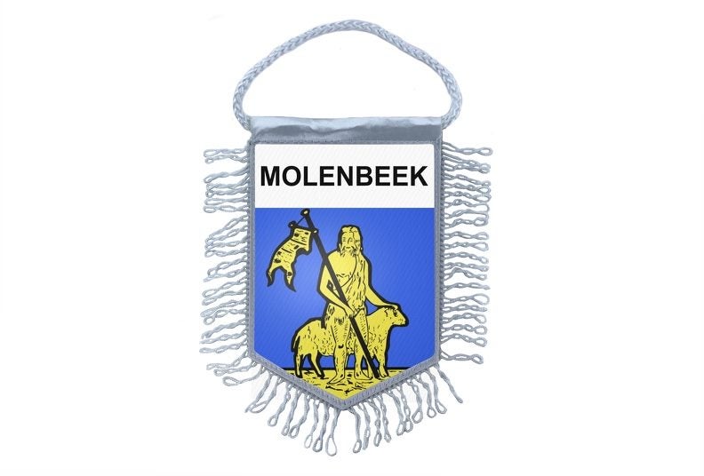 Mini banner flag pennant window mirror cars country banner molenbeek belgium Carousel 1