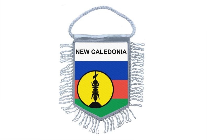 Mini banner flag pennant window mirror cars country banner new caledonia Carousel 1