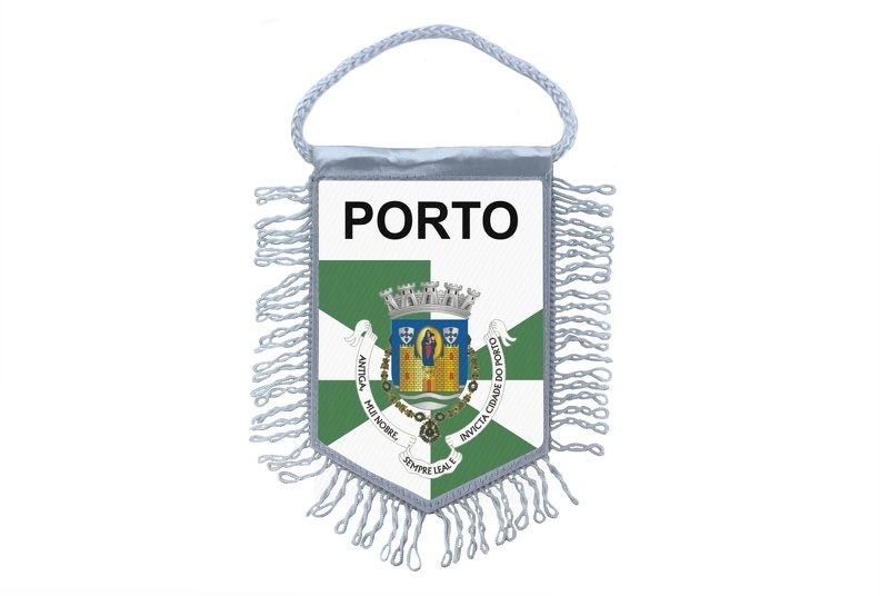 Mini banner flag pennant window mirror cars country banner portugal porto Carousel 1