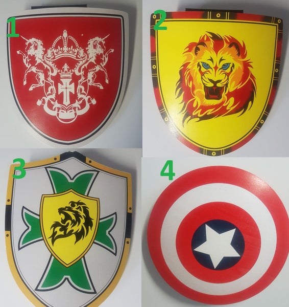 Wooden Shield Medieval Shield Play toy 34cm X 28cm PRICED REDUCED Carousel 1