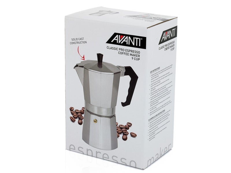 AVANTI Espresso 9 Cup Coffee Maker Stovetop Moka Pot Carousel 3