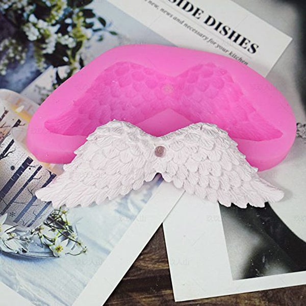 Angel Wings Silicone Mold 3D Fondant Chocolate Soap Mould (A02) Carousel 1