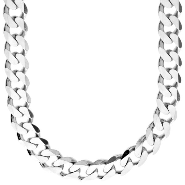 925 Sterling Silver Bling Chain - CURB 11mm Carousel 1