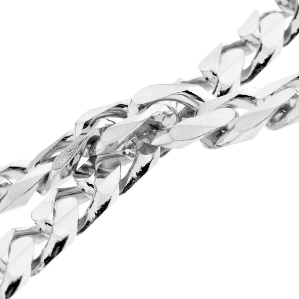925 Sterling Silver Bling Chain - CURB 11mm Carousel 2