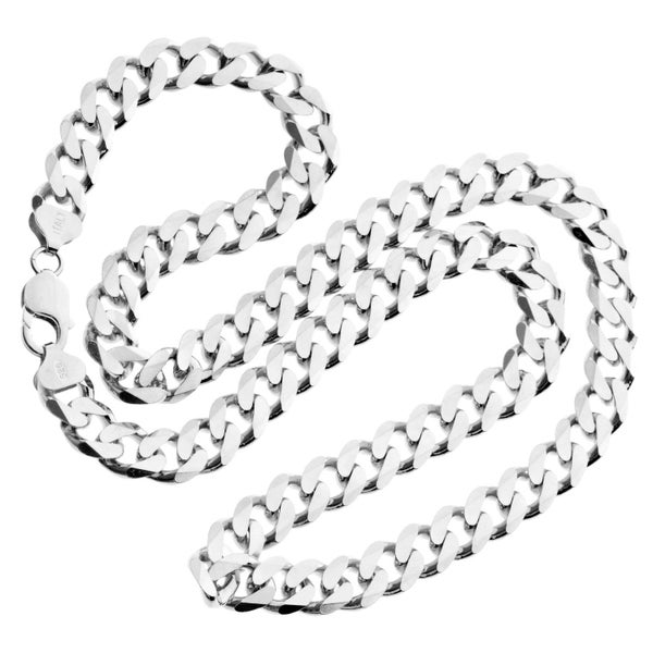 925 Sterling Silver Bling Chain - CURB 11mm Carousel 4